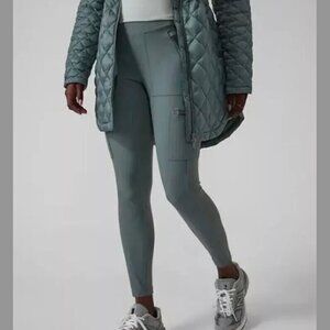 Athleta Headlands Hybrid Cargo II Tight in Metropolis Grey